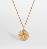 Northern Legacy Northern Legacy Compass Pendant 2.0 Necklace Gold Tone