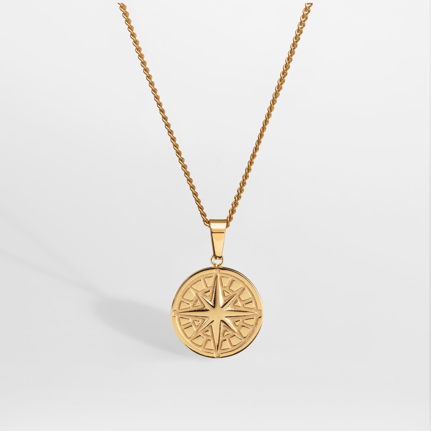 Northern Legacy Northern Legacy Compass Pendant 2.0 Necklace Gold Tone