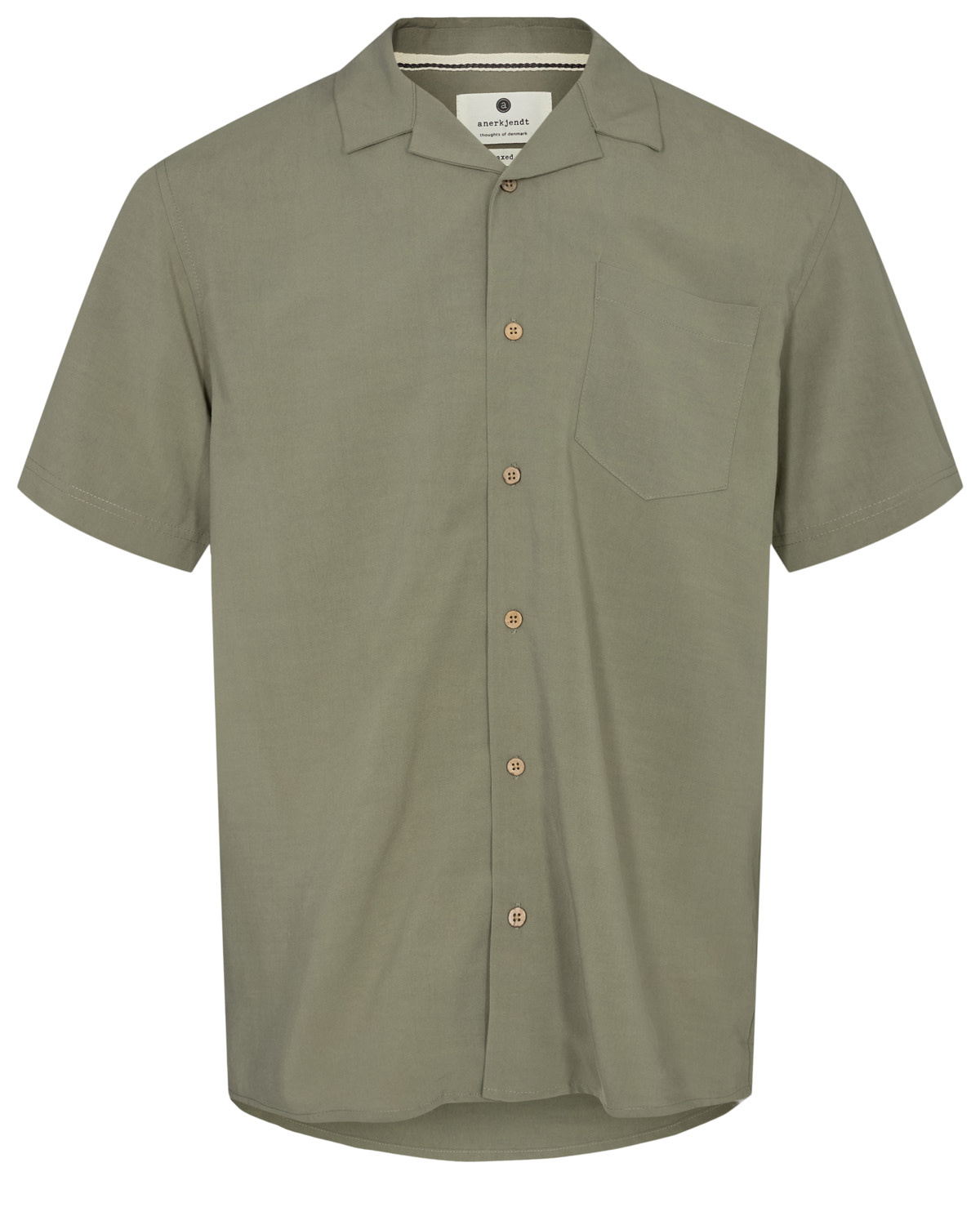 Anerkjendt Anerkjendt Akleo Tencel Mix Shirt 900558 Olivine Green