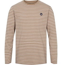 Kronstadt Kronstadt Timmi Organic/Recycled Cotton Long Sleeve Stripe Tee Sand/White