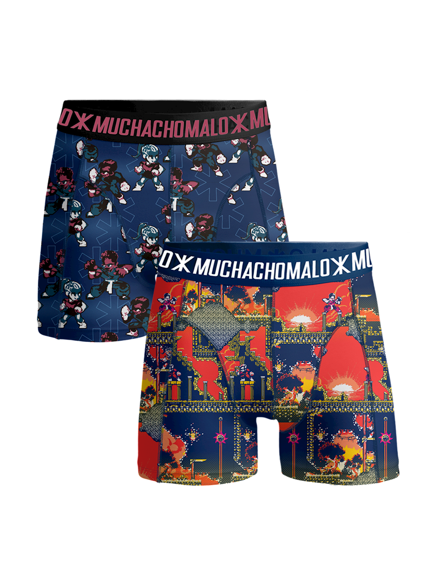 Muchachomalo Muchahomalo 2-Pack Boxershorts Super Nintendo Multicolor