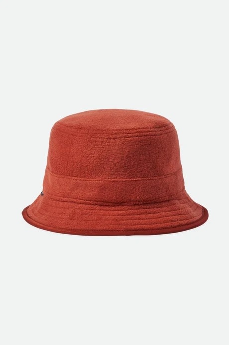 Brixton Brixton Blanket Fleece Packable Bucket Hat Burnt Henna Red