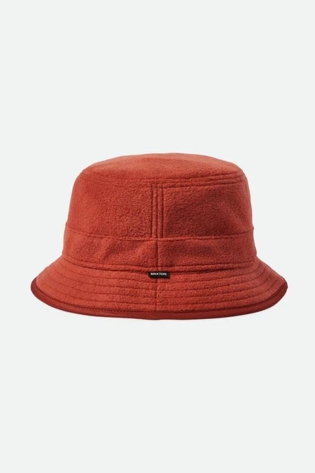 Brixton Brixton Blanket Fleece Packable Bucket Hat Burnt Henna Red