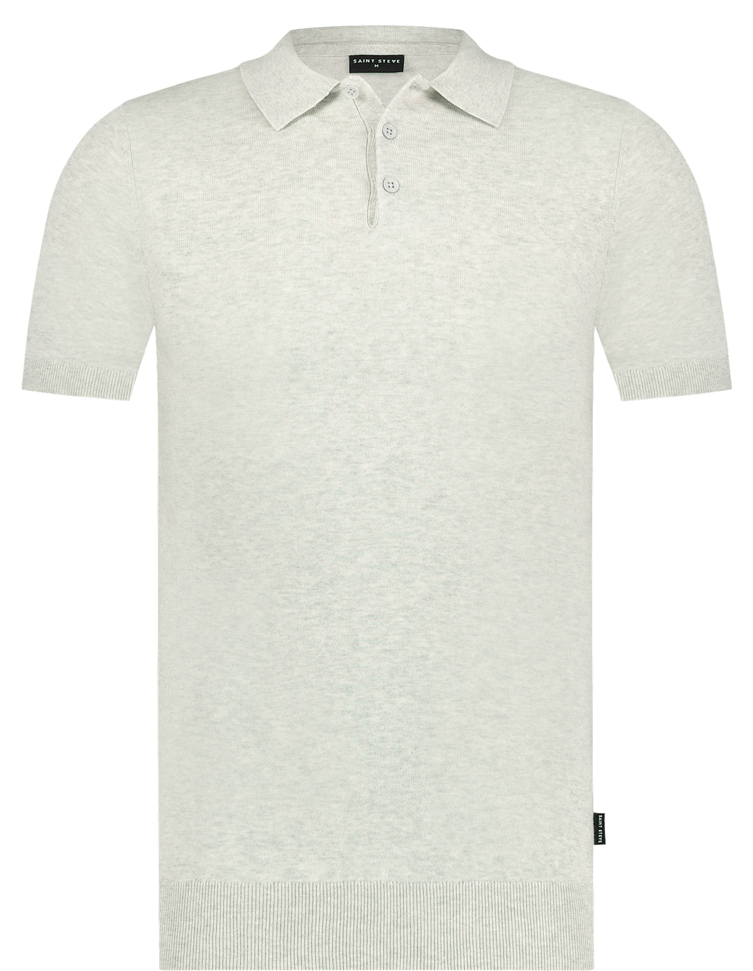 Saint Steve Saint Steve Chris Knitted Polo White Melange