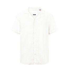 Kronstadt Cuba Muslin Shirt White