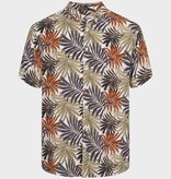 Kronstadt Kronstadt Johan Tropical Vibes Short Sleeve Shirt Tobacco Brown