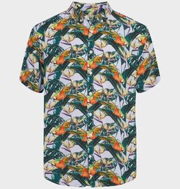 Kronstadt Johan Tropical Vibes Short Sleeve Shirt Lavender Purple