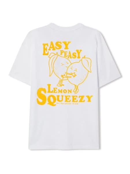 On Vacation On Vacation Lemon Squeezy Tee White