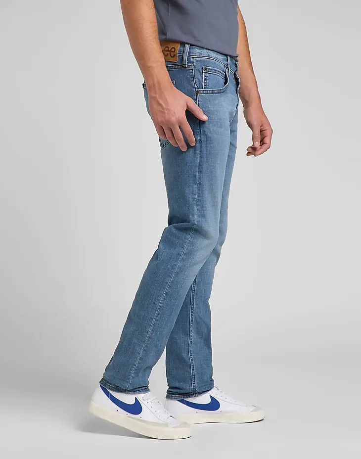 Lee Lee Luke Slim Tapered Fit Jeans Worn In Cody Blue