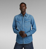 G-Star G-Star Slim Denim Shirt Faded Cricket Blue