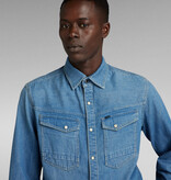 G-Star G-Star Slim Denim Shirt Faded Cricket Blue