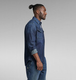 G-Star G-Star Slim Denim Shirt Worn In Deep Sea