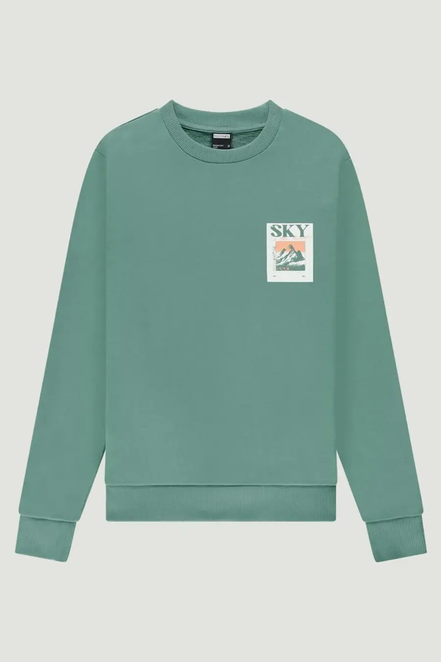 Kultivate Kultivate Sky Crew Neck Sweater Sagebrush Green