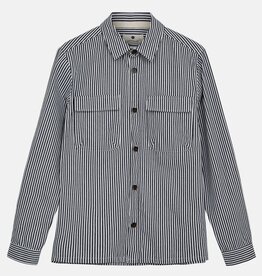 Anerkjendt Oscar Canvas Stripe Overshirt 901536 Baby Blue