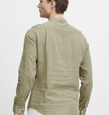 Casual Friday Casual Friday 20504976 Anton L/S Striped Linen Mix Mao Shirt Vetiver
