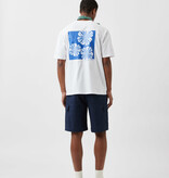 Minimum Minimum Lono 3420 Tee White Maritime Blue Print