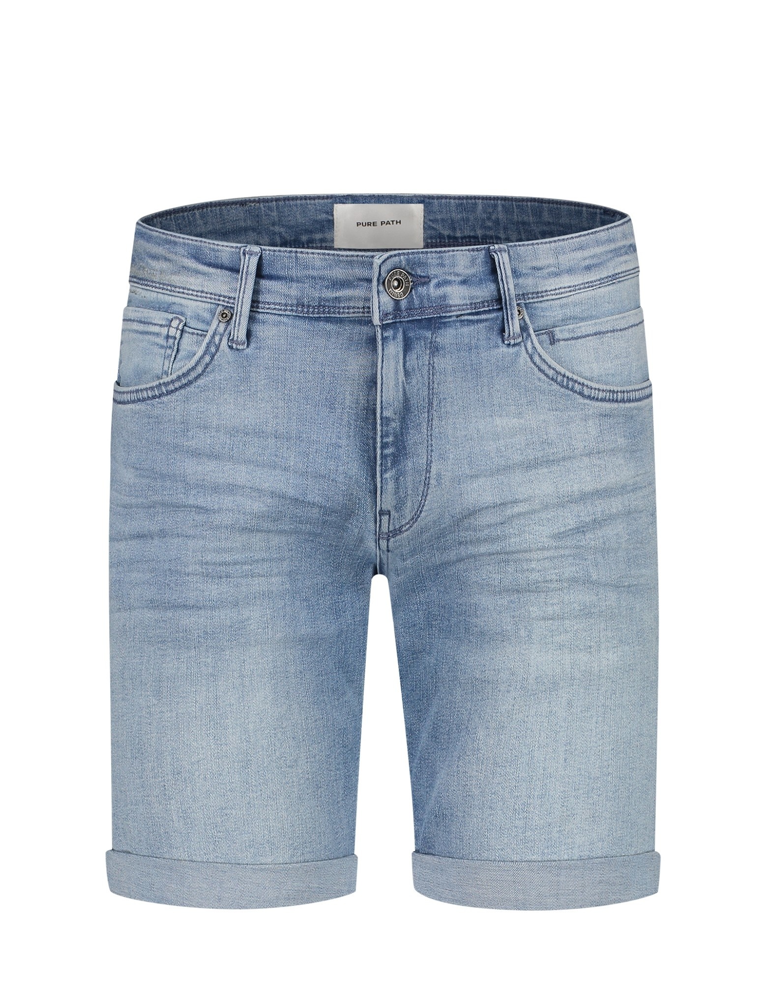 Pure Path Pure Path The Steve W1289 Short Denim Light Blue