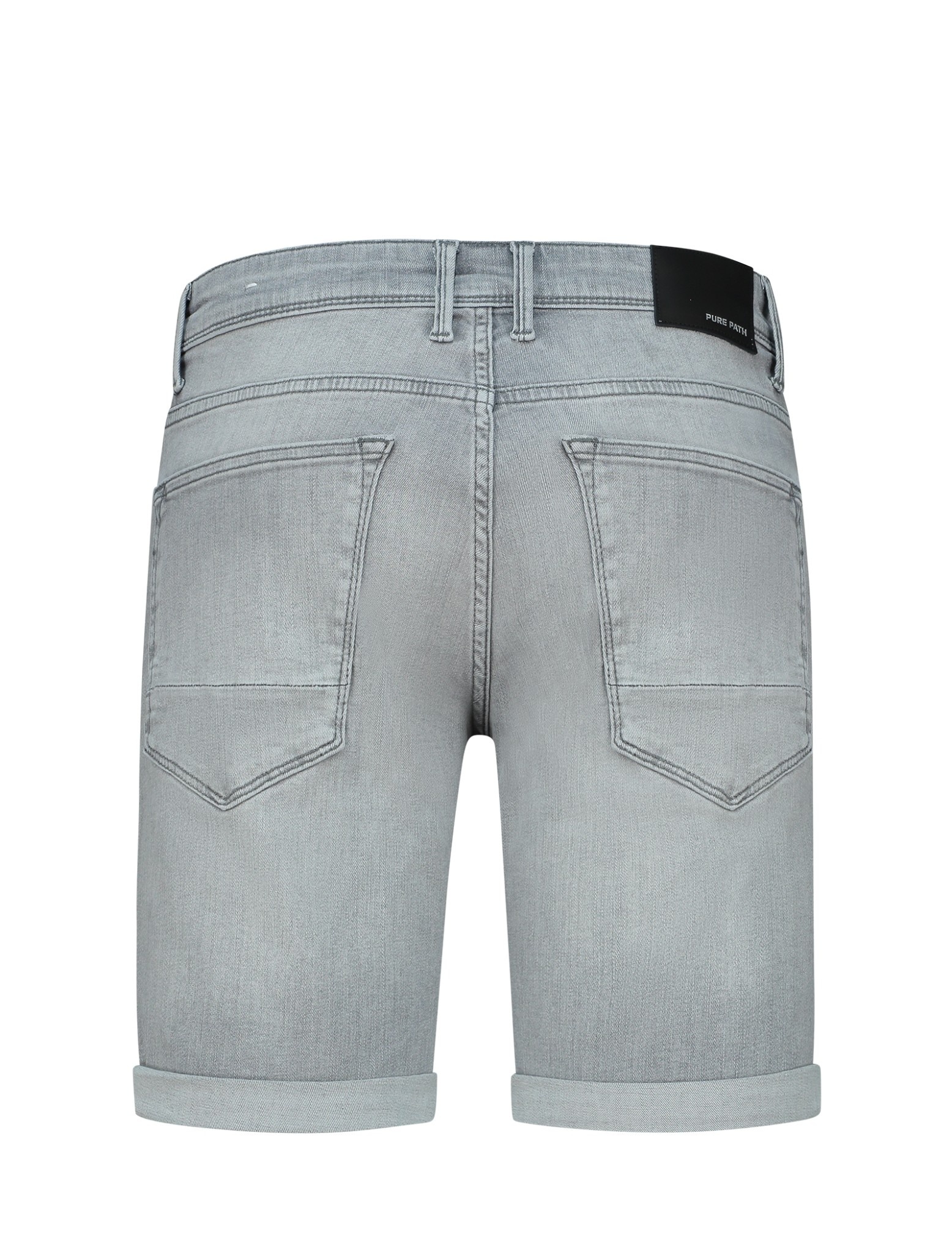 Pure Path Pure Path The Steve W1290 Short Denim Light Grey