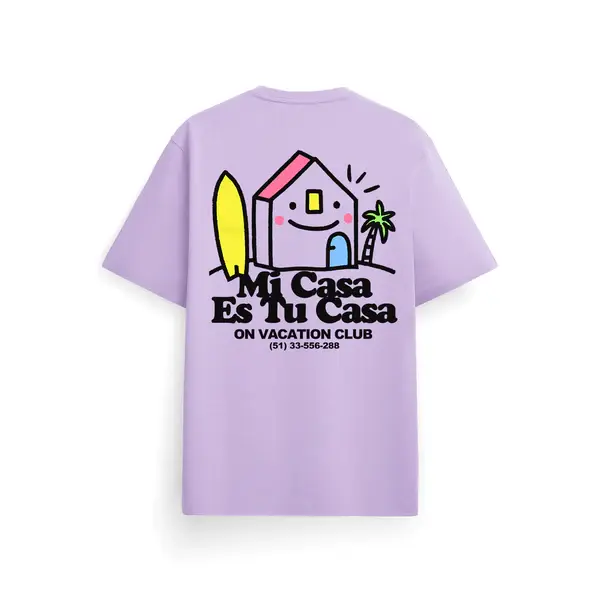 On Vacation On Vacation Mi Casa Tee Light Purple