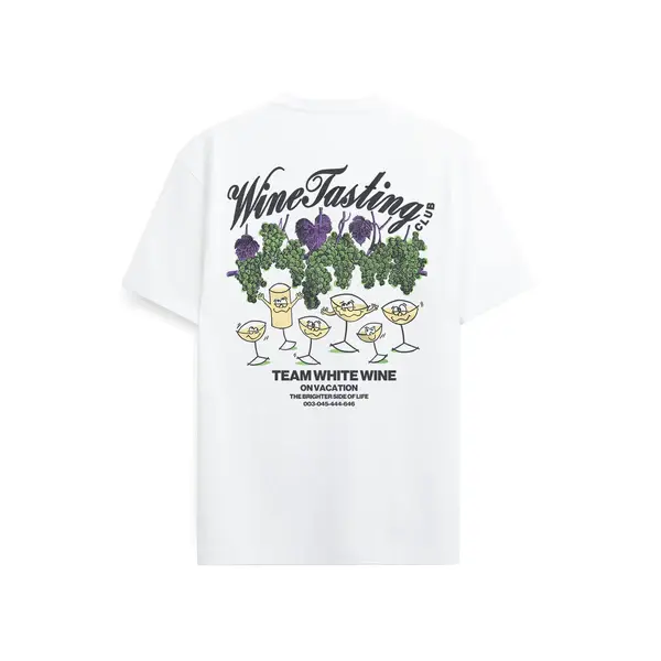 On Vacation On Vacation Team White Wine Tee White