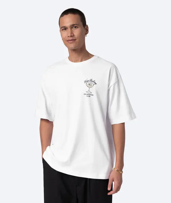 On Vacation On Vacation Team White Wine Tee White