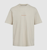 Minimum Minimum Lono 3421 Tee Ecru Rainy Day Orange Print