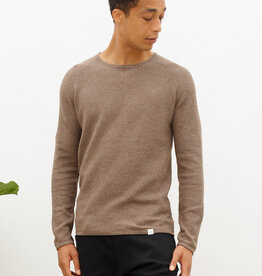 Nowadays NOS004 Honeycomb Crew Neck Knit Chicory Coffee