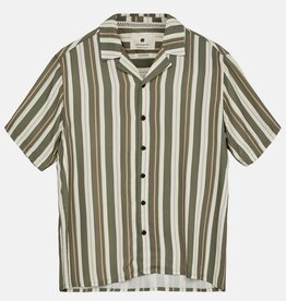 Anerkjendt 901448 Leo Viscose Stripe Shirt Olivine