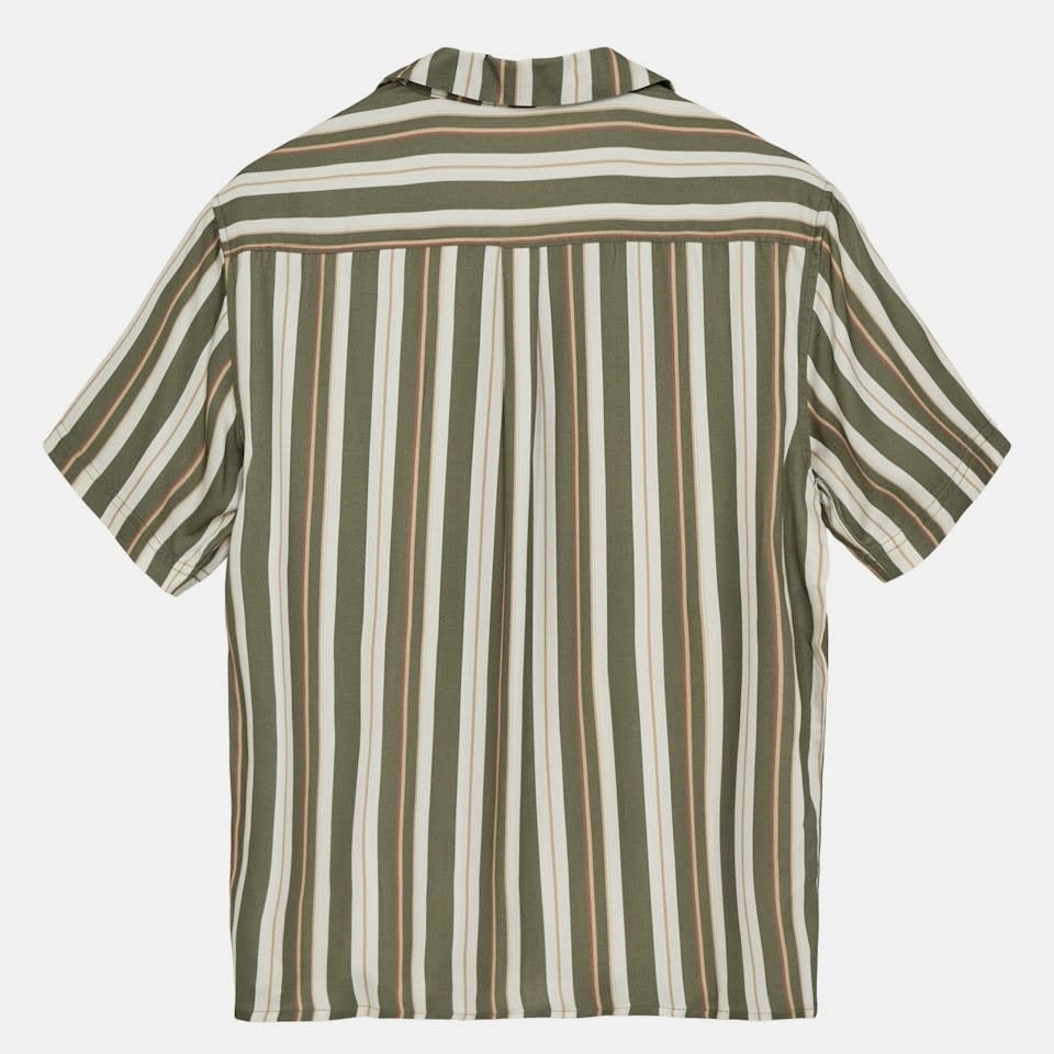 Anerkjendt Anerkjendt 901448 Leo Viscose Stripe Shirt Olivine