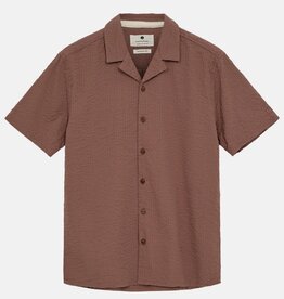 Anerkjendt 901453 Leo Seersucker Shirt Cognac