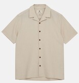 Anerkjendt Anerkjendt 901526 Leo Cotton/Linen Shirt Brown Rice