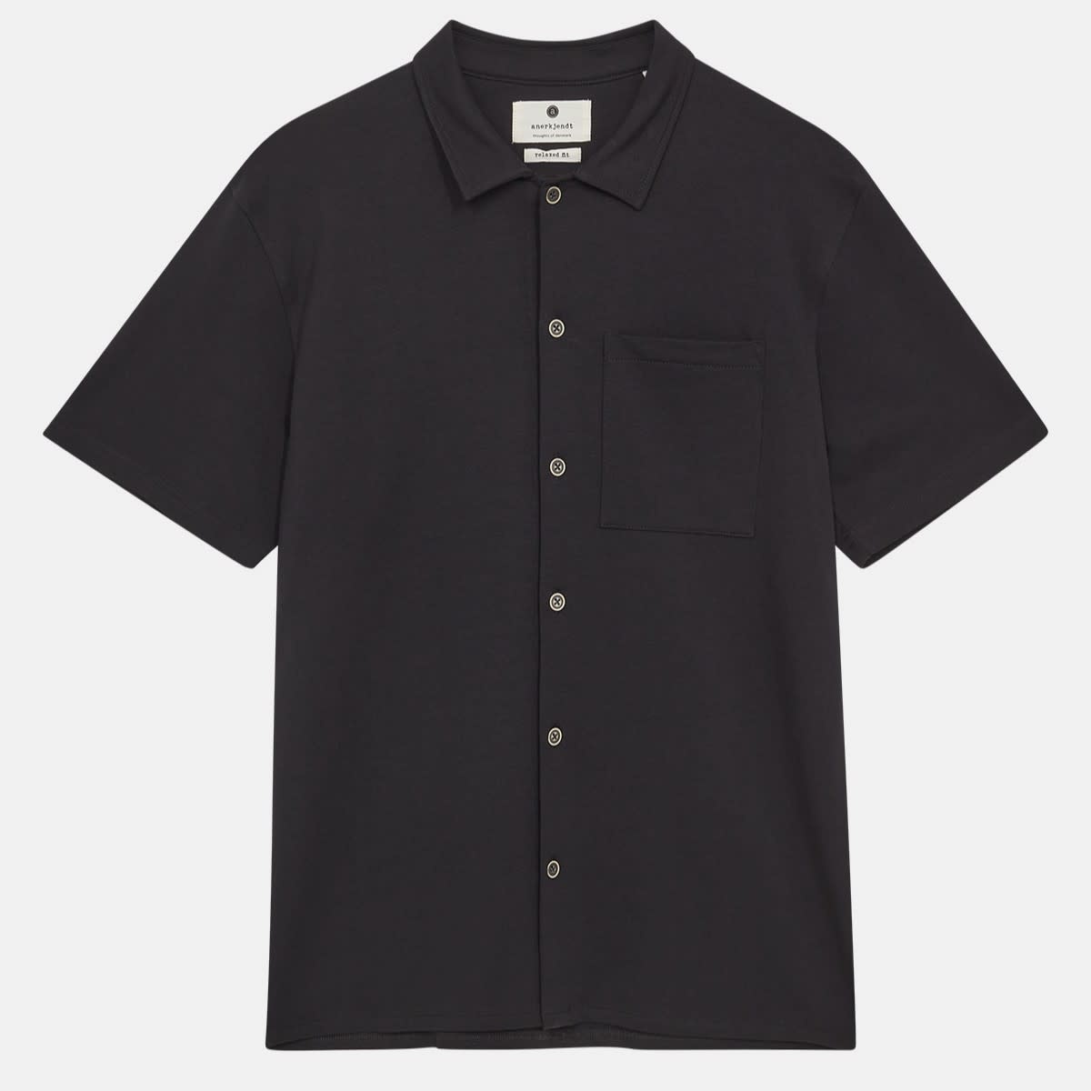 Anerkjendt Anerkjendt 901452 Kurt Pocket Shirt Caviar