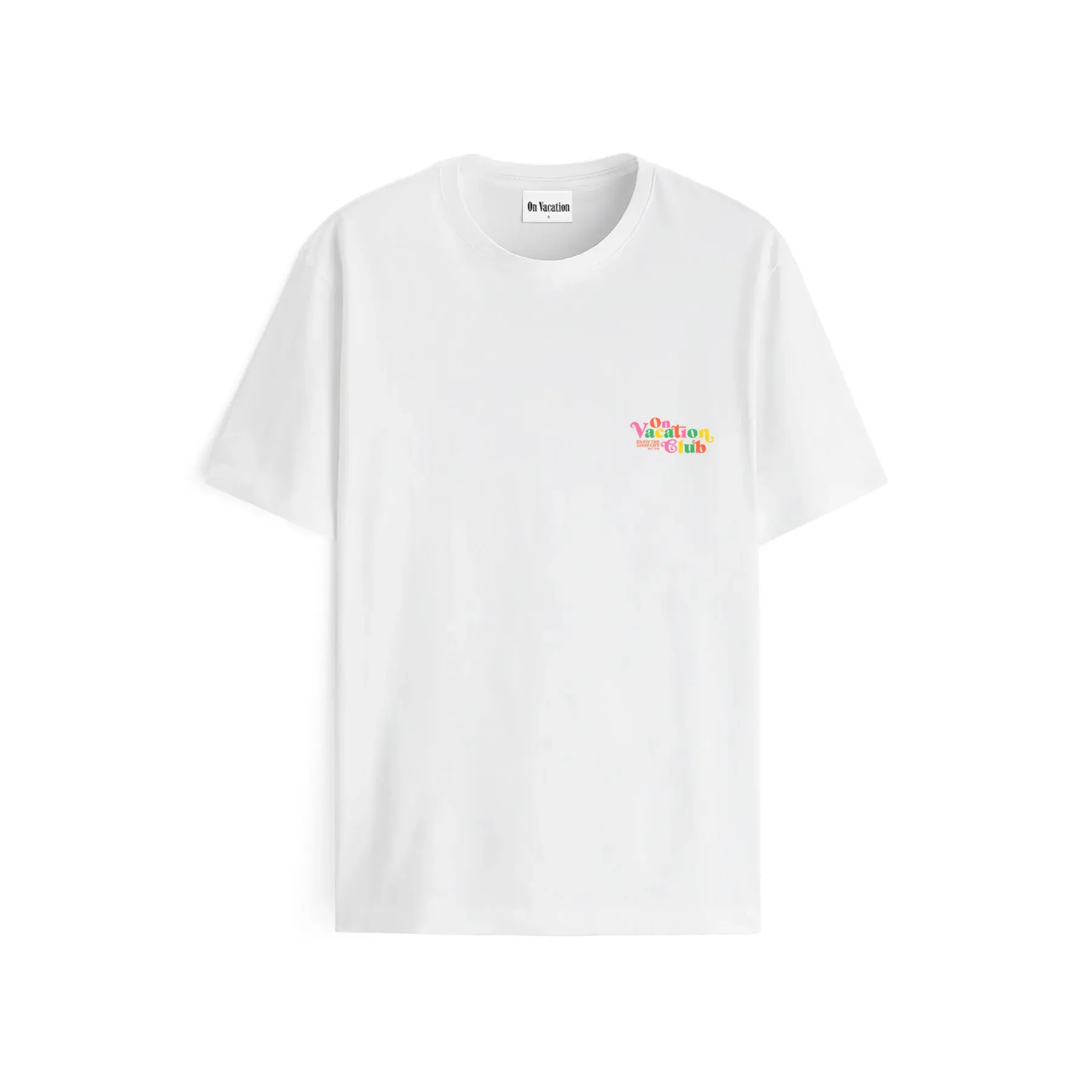 On Vacation On Vacation Enjoy Tee White