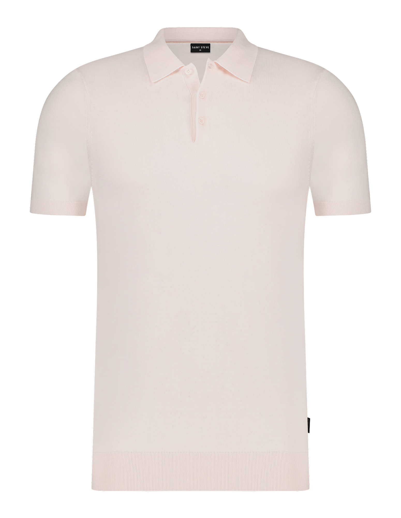 Saint Steve Saint Steve Chris Knitted Polo Bleached Pink