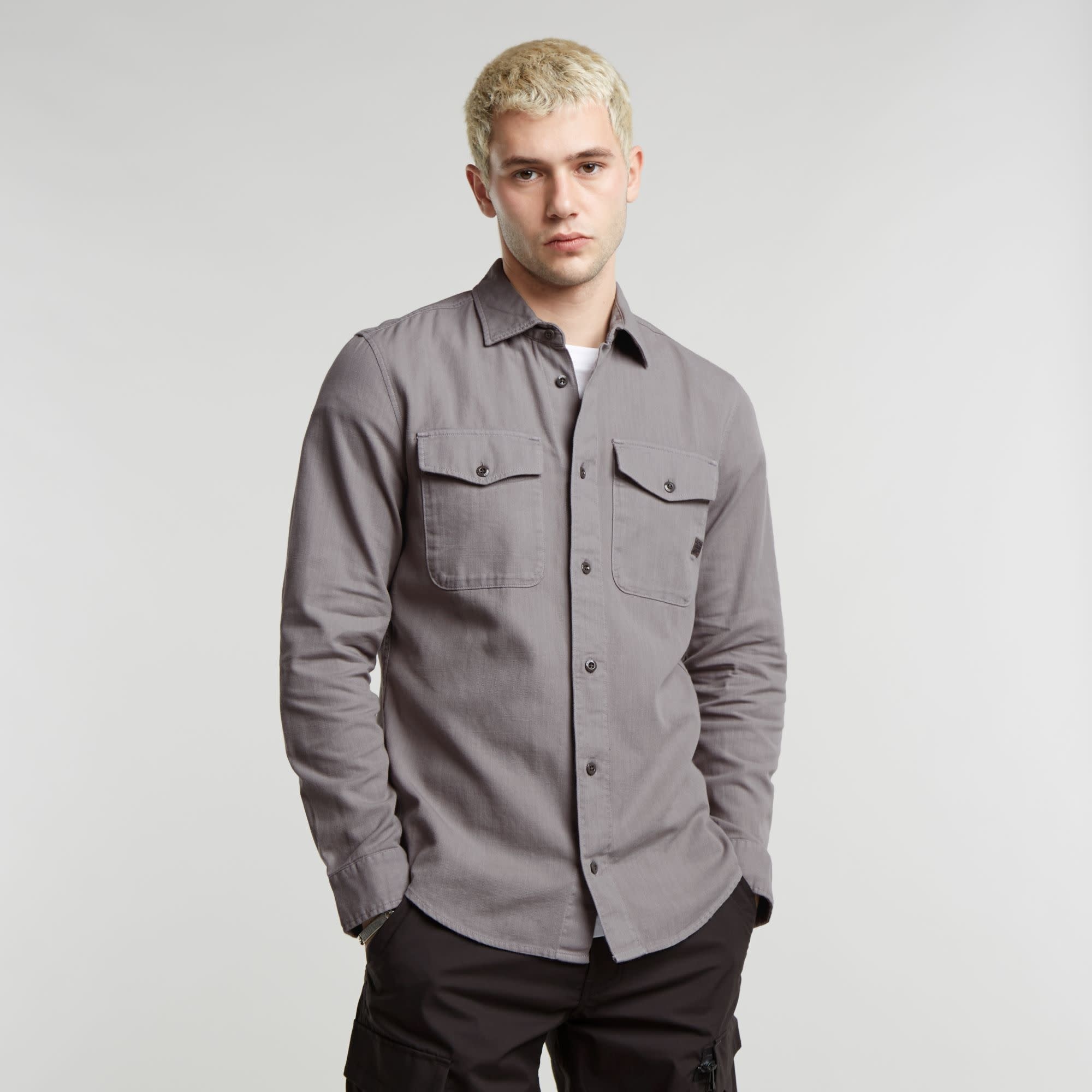 G-Star G-Star Marine Slim Shirt Grey Alloy GD