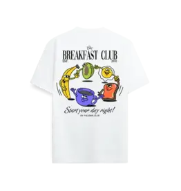 On Vacation Breakfast Tee White