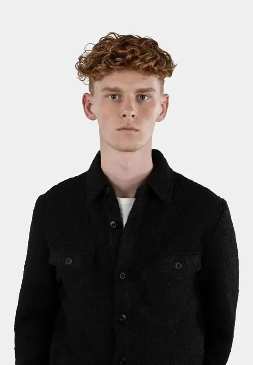 Ciszere Ciszere Dani Boucle Overshirt Black