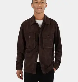 Ciszere Nash Vegan Suede Overshirt Java Brown