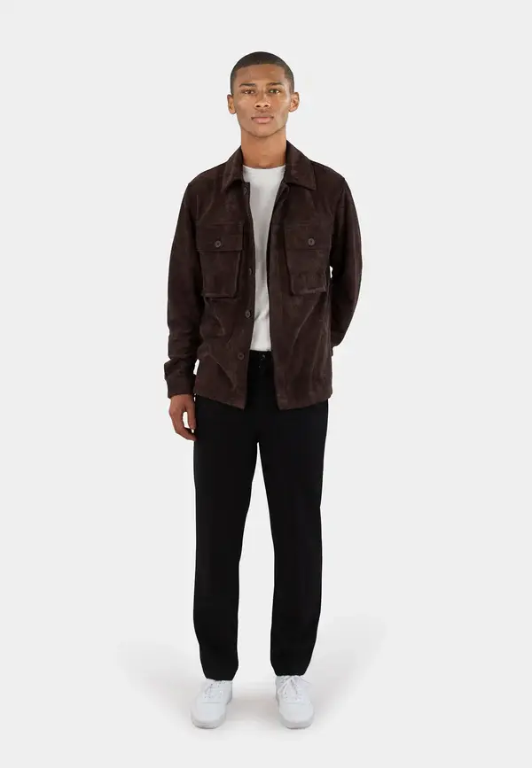Ciszere Ciszere Nash Vegan Suede Overshirt Java Brown