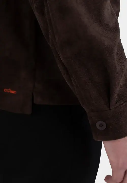 Ciszere Ciszere Nash Vegan Suede Overshirt Java Brown