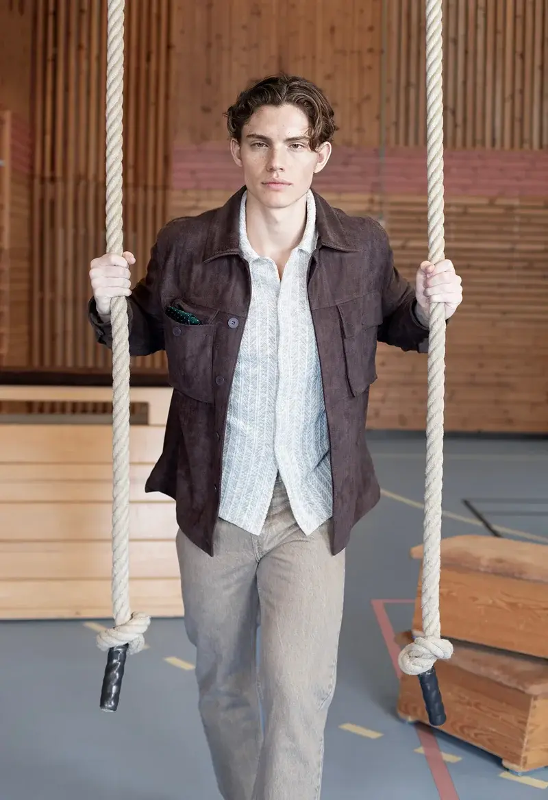 Ciszere Ciszere Nash Vegan Suede Overshirt Java Brown