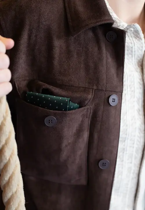 Ciszere Ciszere Nash Vegan Suede Overshirt Java Brown