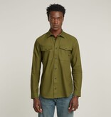 G-Star Marine Slim State Oxford Shirt Shadow Olive / Ensis Green