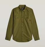 G-Star Marine Slim State Oxford Shirt Shadow Olive / Ensis Green