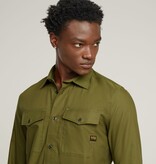 G-Star Marine Slim State Oxford Shirt Shadow Olive / Ensis Green