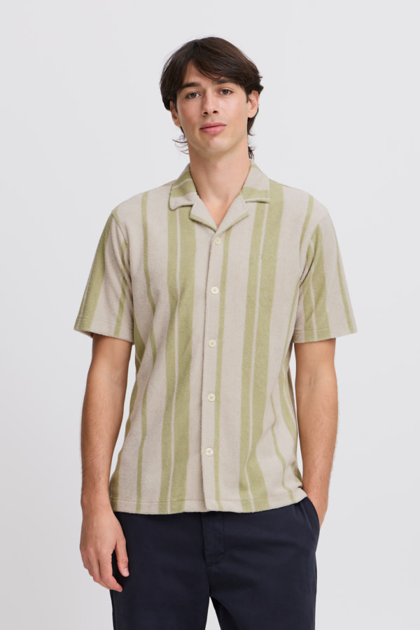 Casual Friday 20505406 Basile Frotte Resort Shirt S/S Rainy Day