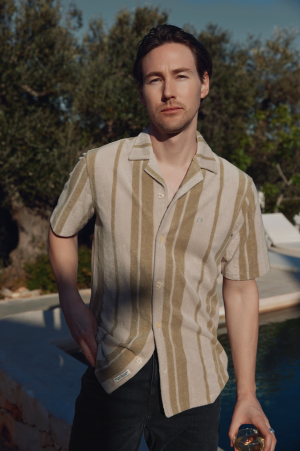 Casual Friday 20505406 Basile Frotte Resort Shirt S/S Rainy Day