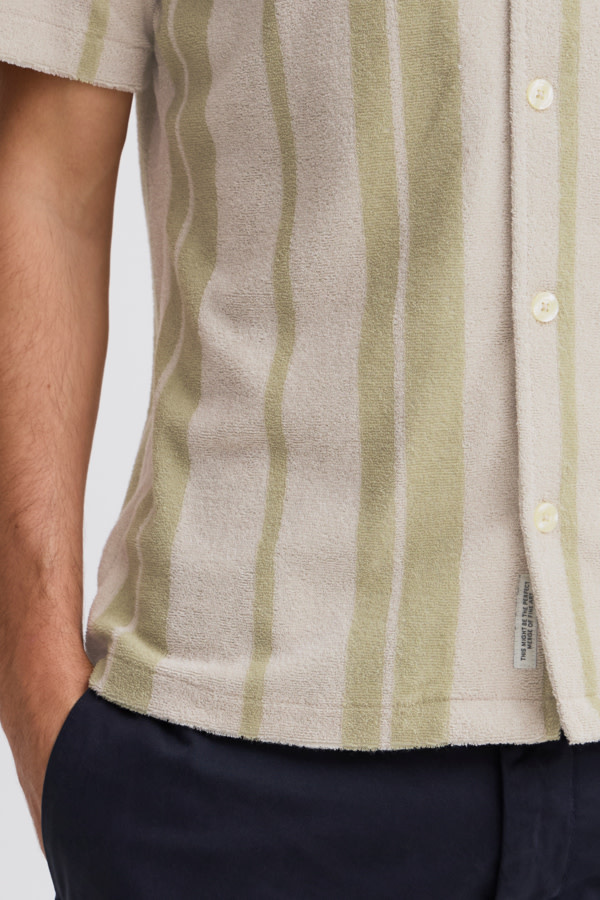 Casual Friday 20505406 Basile Frotte Resort Shirt S/S Rainy Day