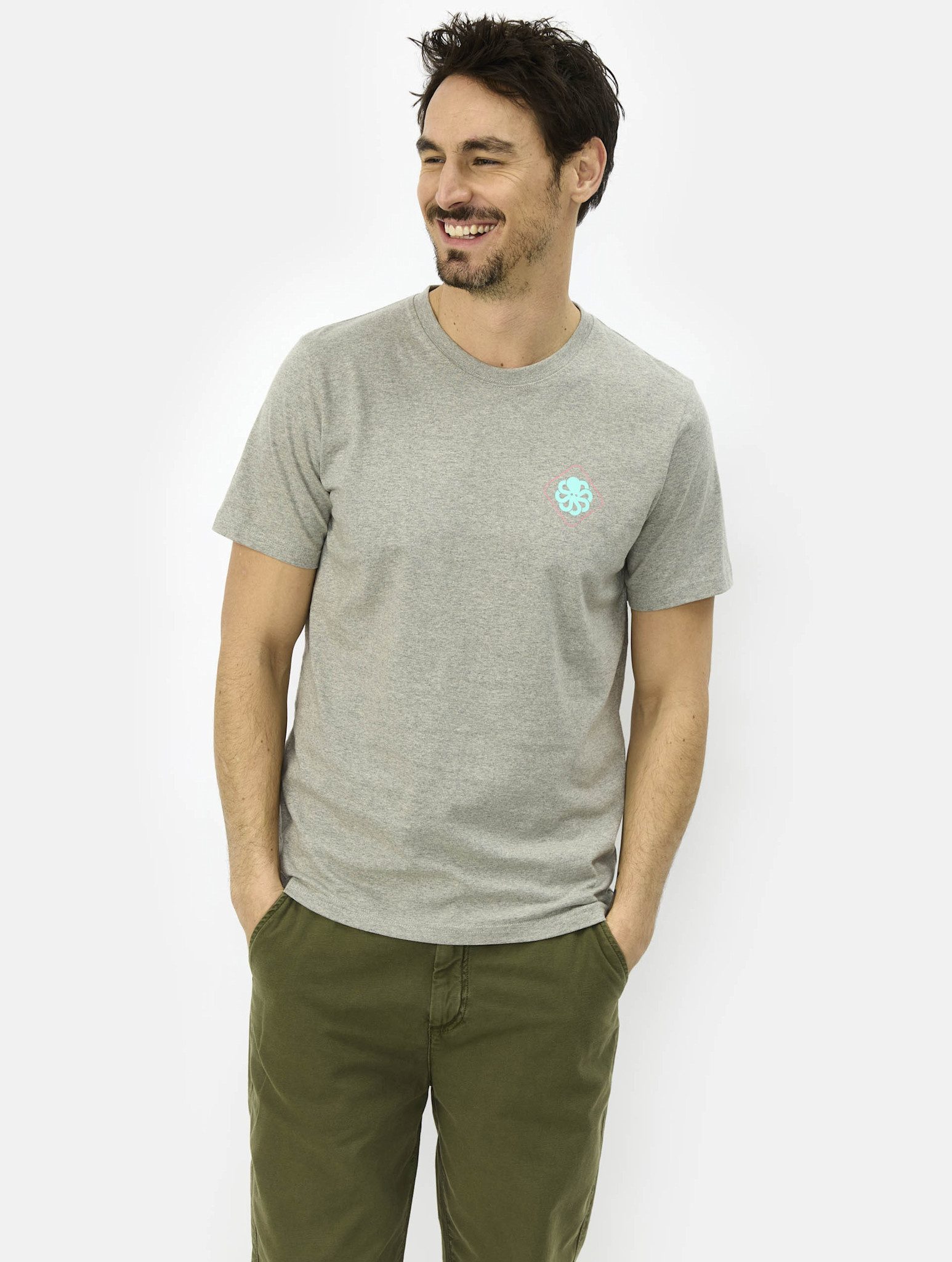 Jonsen Island Classic Big Label Tee HGR Grey