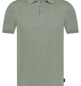 Saint Steve Chris Knitted Polo Cloudy Green